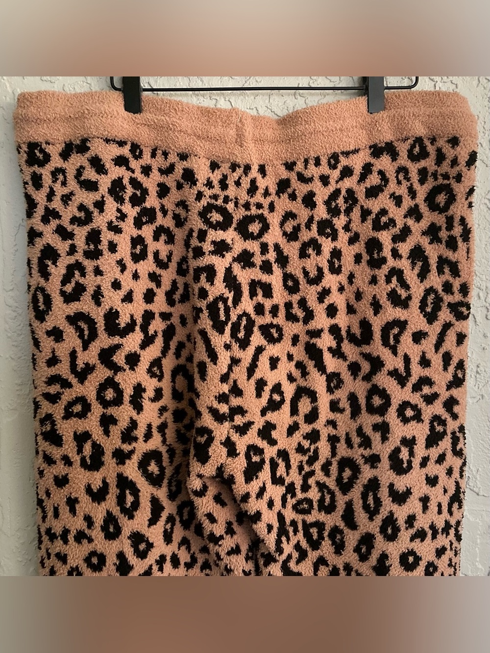 JoySpun Cozy Leopard Print Lounge Pants - Tan & Black - Picture 7 of 8